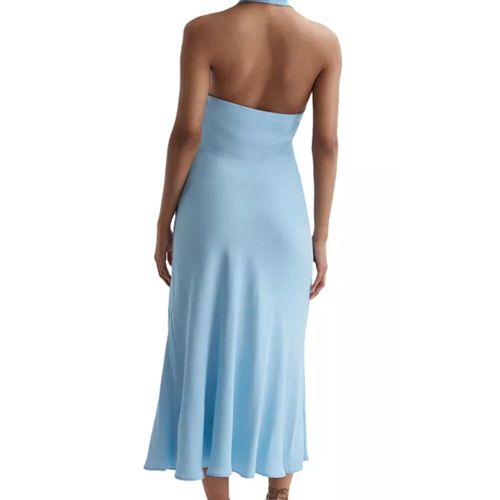 REISS Amber Drape Halter Dress - Size 14 - Runs Small - NWT - Picture 7 of 8